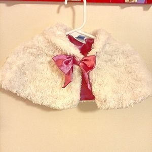 Disney Faux Fur Capelet 2T
